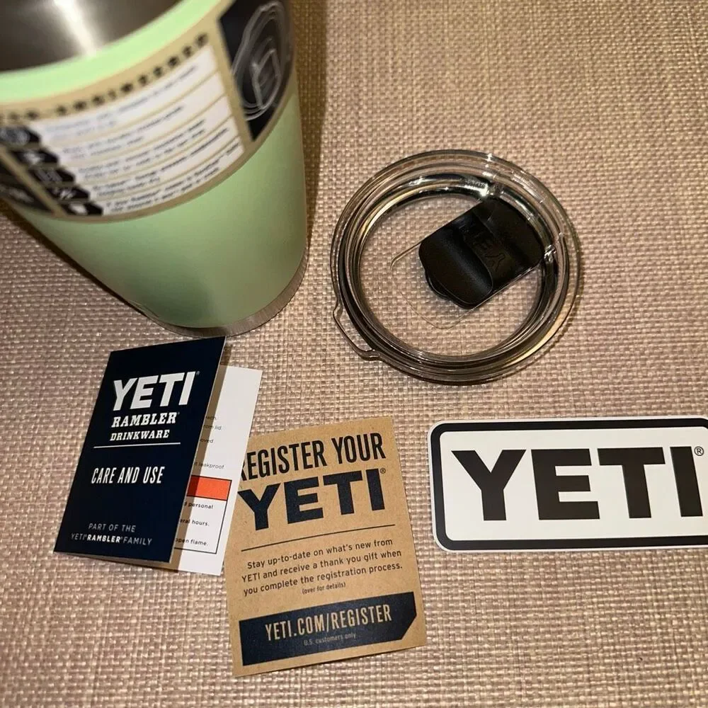 Yeti Rambler 20oz Magslider Cup - Key Lime Green Authentic NWT